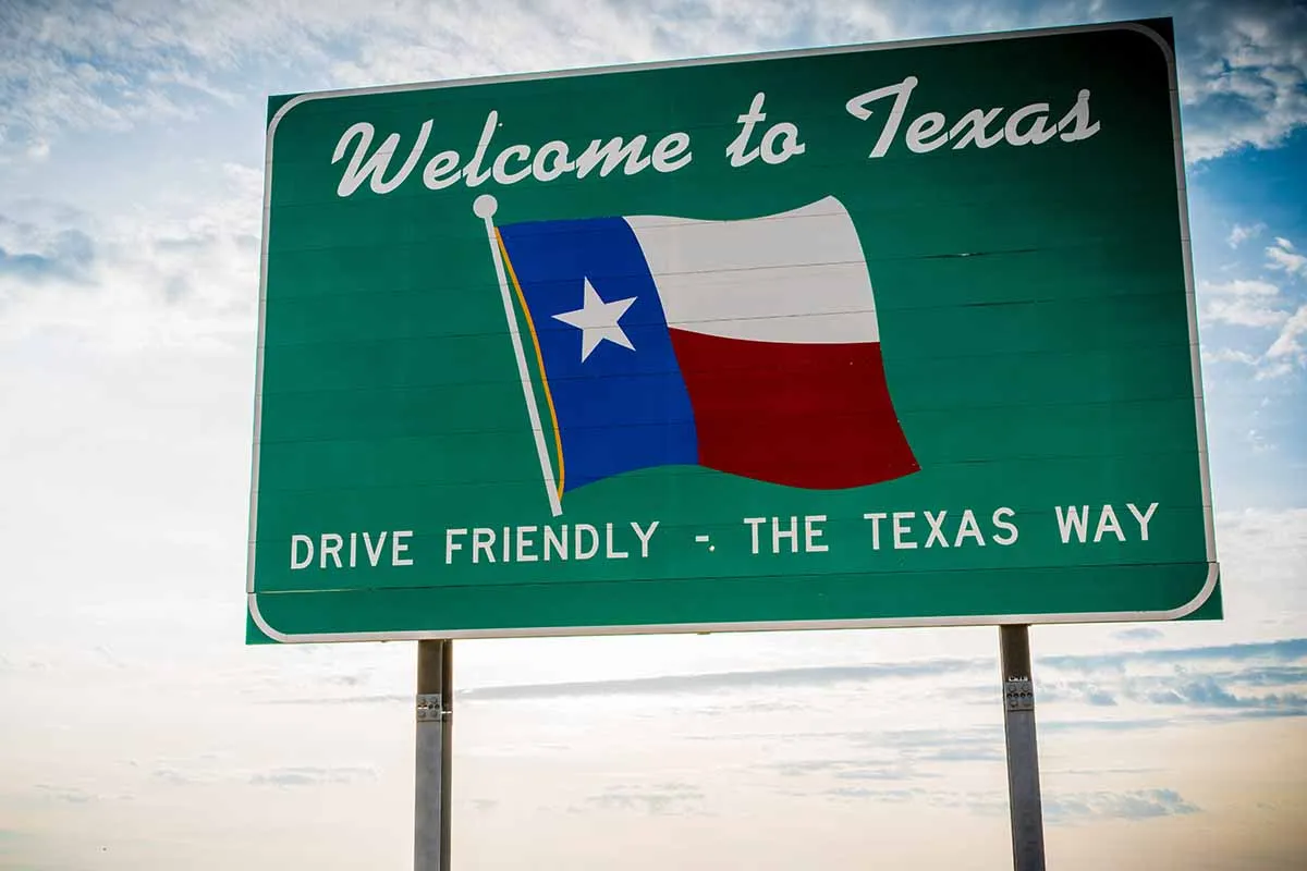 texas sign