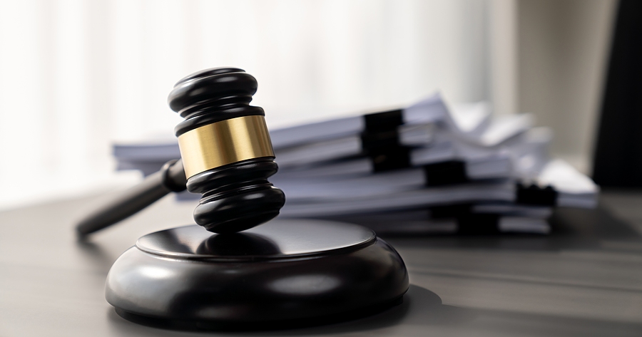 Image of gavel and paperwork